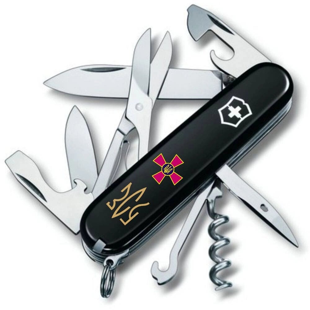 Складаний ніж Victorinox Climber Army Емблема ЗСУ та Тризуб ЗСУ (1.3703.3_W1015u) від компанії Придбай - фото 1