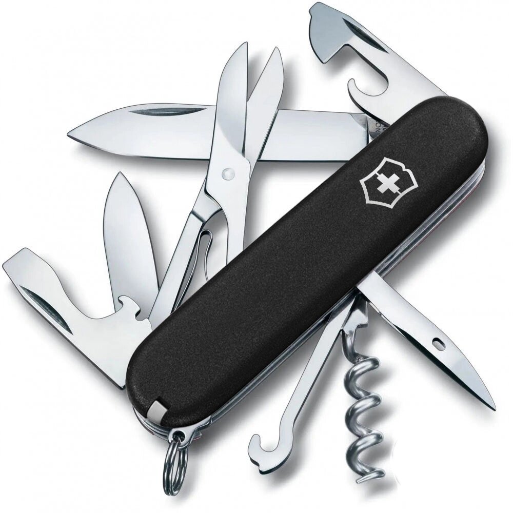 Складаний ніж Victorinox Climber Mat Чорний матовий лак (1.3703.3_M0007p) від компанії Придбай - фото 1