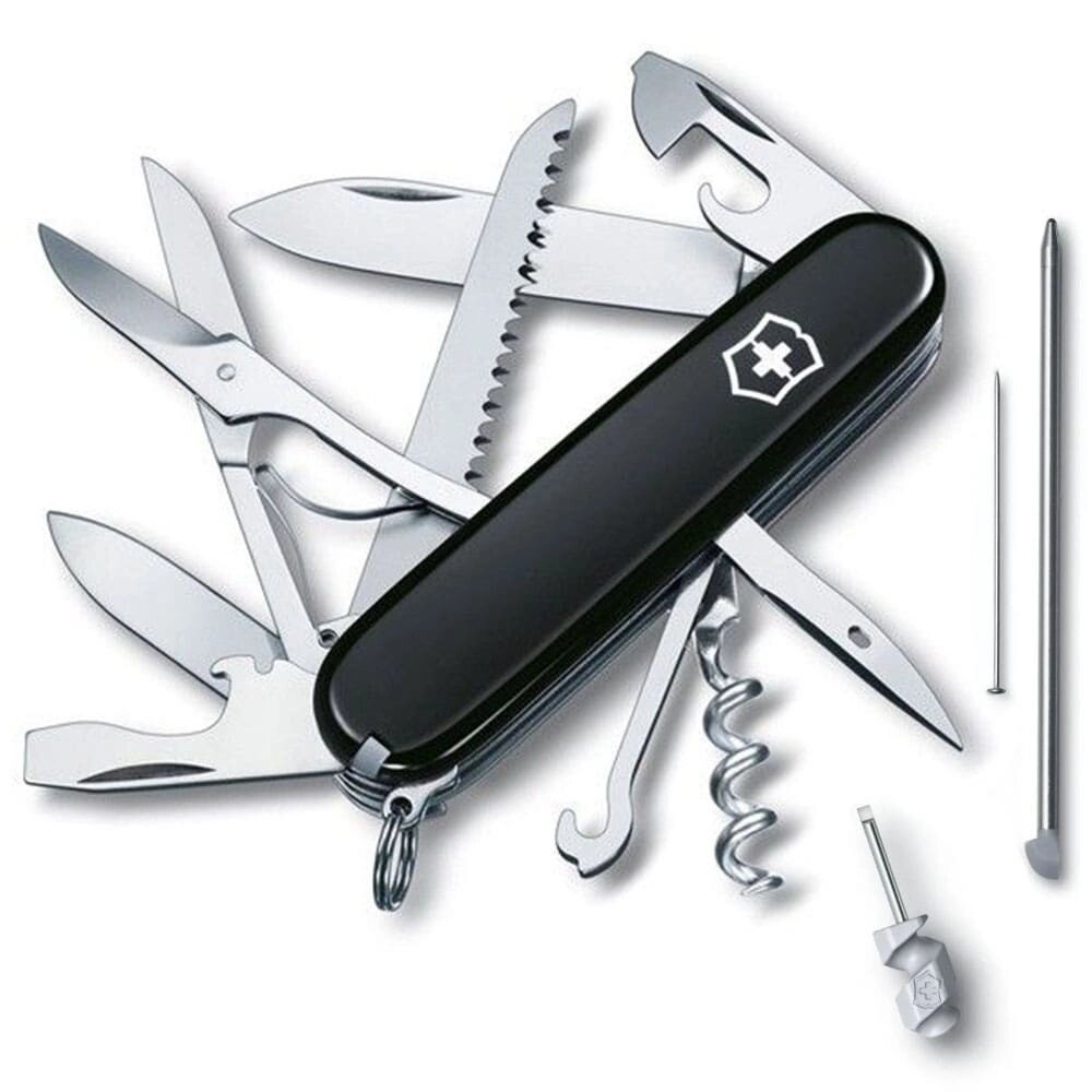 Складаний ніж Victorinox Huntsman 91 мм 18 функцій Чорний (1.3715.3) від компанії Придбай - фото 1