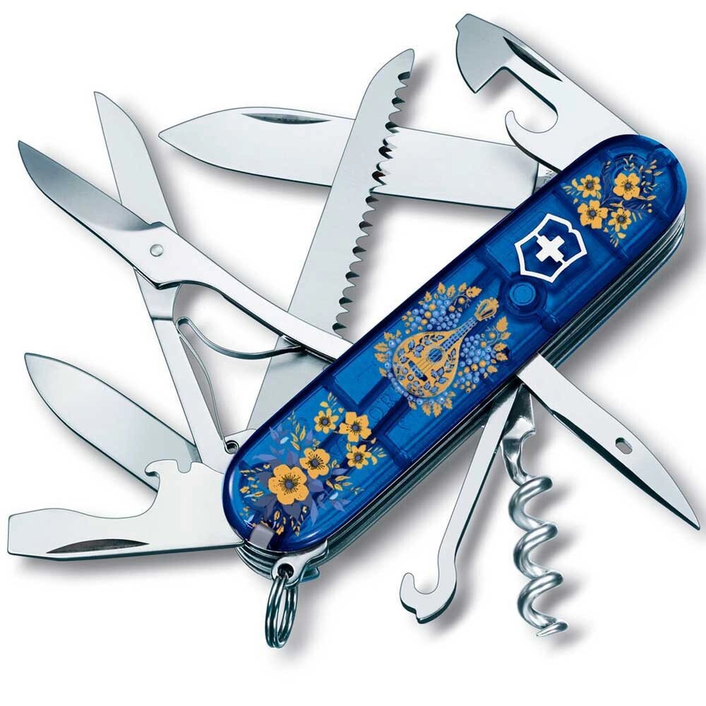 Складаний ніж Victorinox Huntsman Ukraine 91 мм 15 функцій Українські мотиви (1.3713. T2_T1370u) від компанії Придбай - фото 1