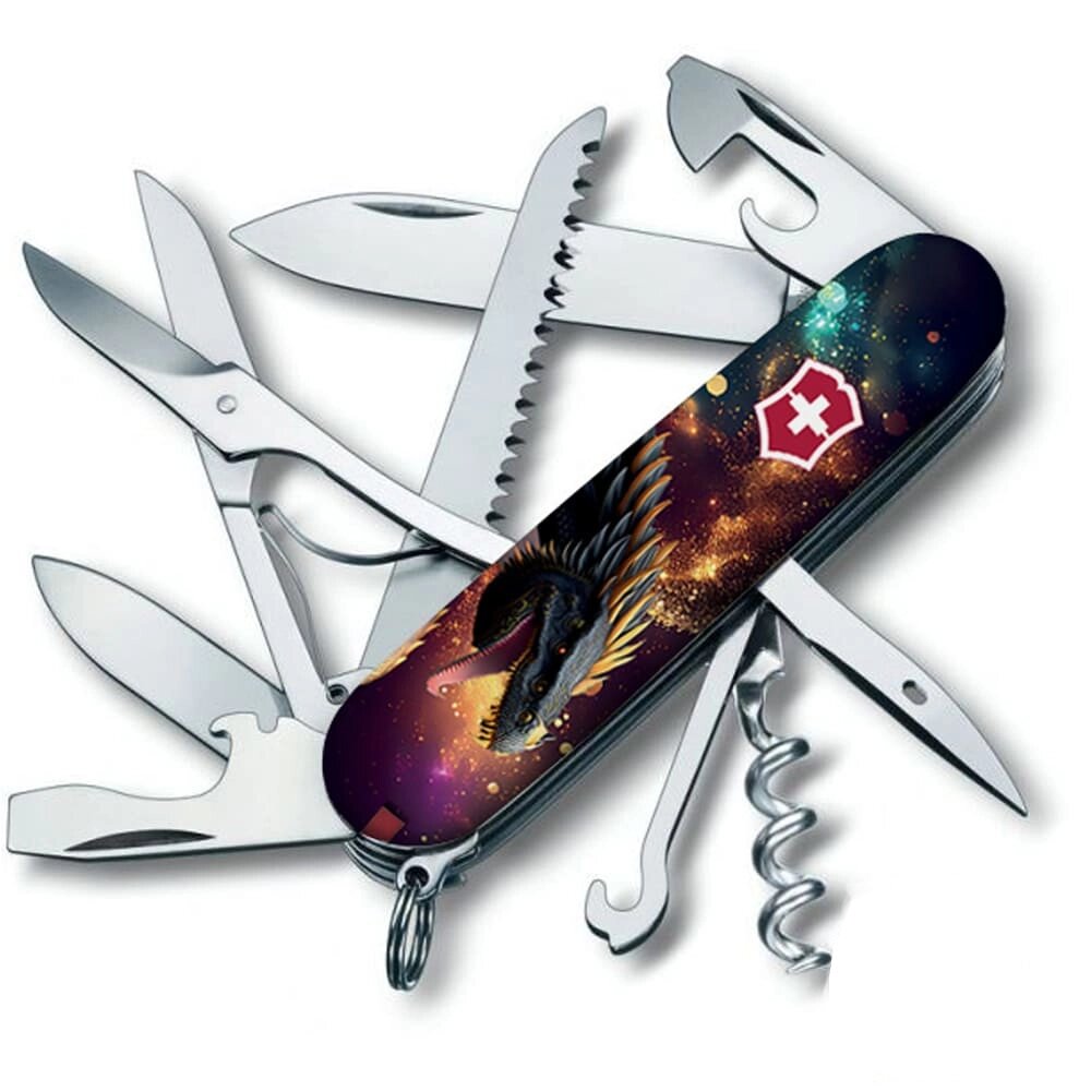 Складаний ніж Victorinox Huntsman Zodiac 91 мм 15 функцій Зоряний дракон (1.3713.3_Z3220p) від компанії Придбай - фото 1