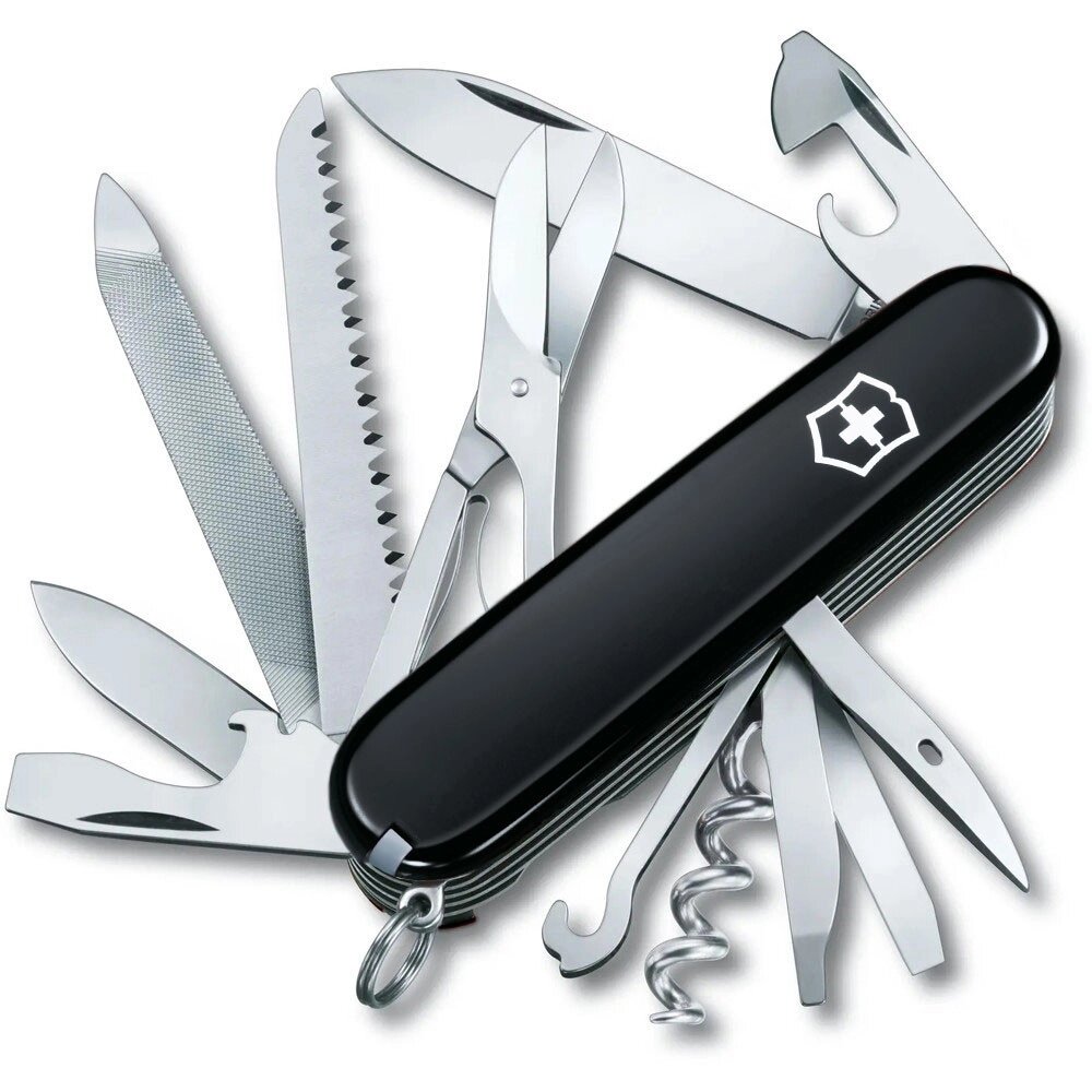 Складаний ніж Victorinox Ranger 91 мм 21 функція Чорний (1.3763.3) від компанії Придбай - фото 1