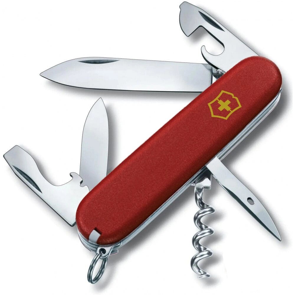 Складаний ніж Victorinox Spartan Mat Червоний матовий лак з жовтим лого (1.3603_M0008p) від компанії Придбай - фото 1