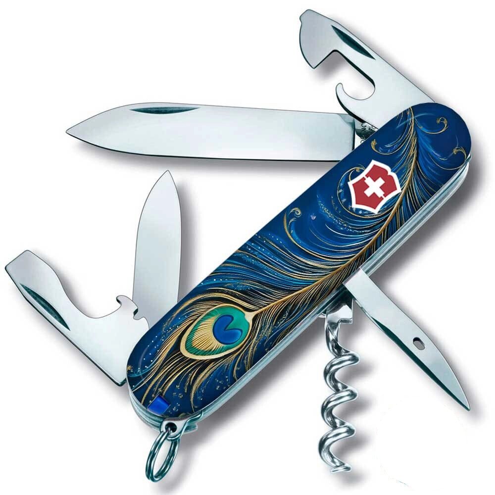 Складаний ніж Victorinox Spartan Ukraine 91 мм 13 функцій Чарівне перо Жар-Птахи (1.3603.3_T3150pw) від компанії Придбай - фото 1