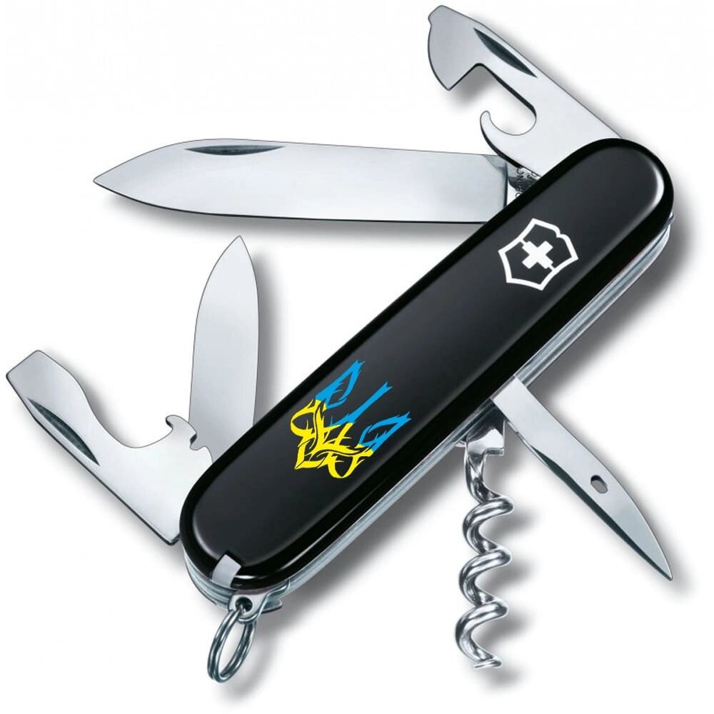 Складаний ніж Victorinox Spartan Ukraine Тризуб готичний синьо-жовтий (1.3603.3_T0636u) від компанії Придбай - фото 1