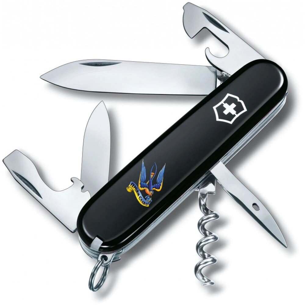 Складаний ніж Victorinox Spartan Ukraine Тризуб-Ластівка та Героям слава (1.3603.3_T1220u) від компанії Придбай - фото 1