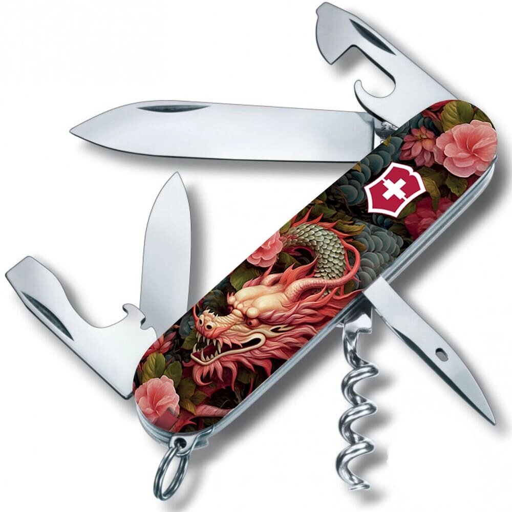 Складаний ніж Victorinox Spartan Zodiac 91 мм 12 функцій Китайський зелений дракон (1.3603_Z3300p) від компанії Придбай - фото 1