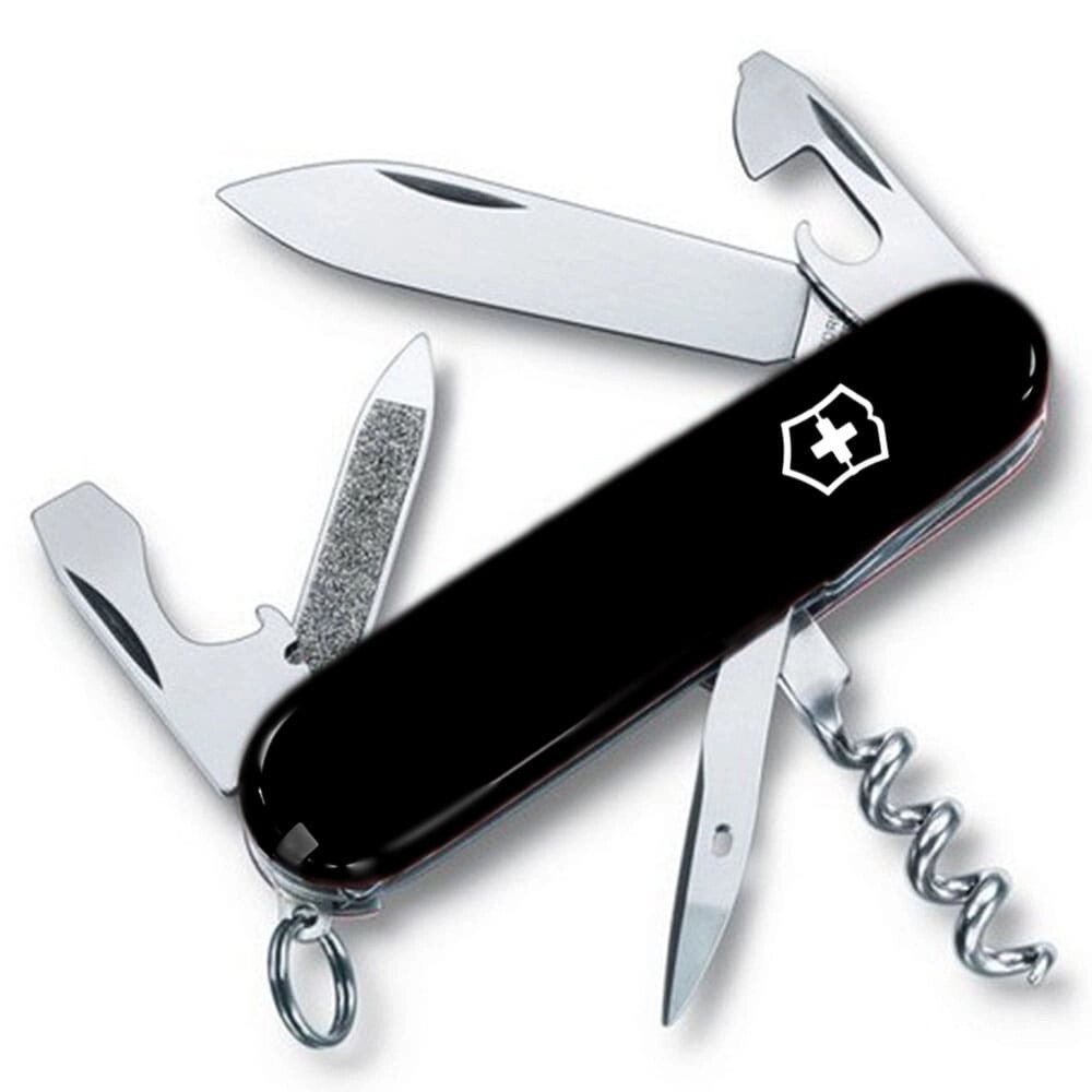 Складаний ніж Victorinox Sportsman 84 мм 13 функцій Чорний (0.3803.3) від компанії Придбай - фото 1