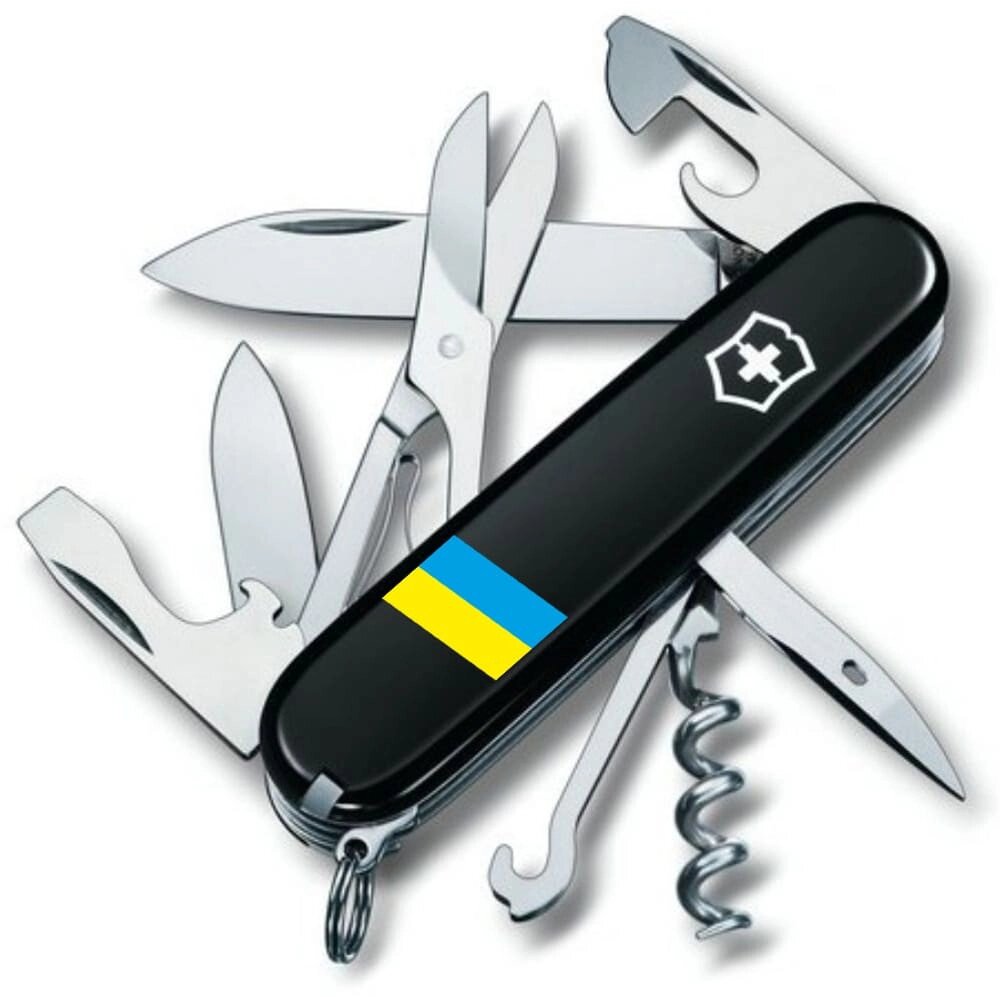 Складний ніж Victorinox Climber Ukraine Прапор України (1.3703.3_T1100u) від компанії Придбай - фото 1