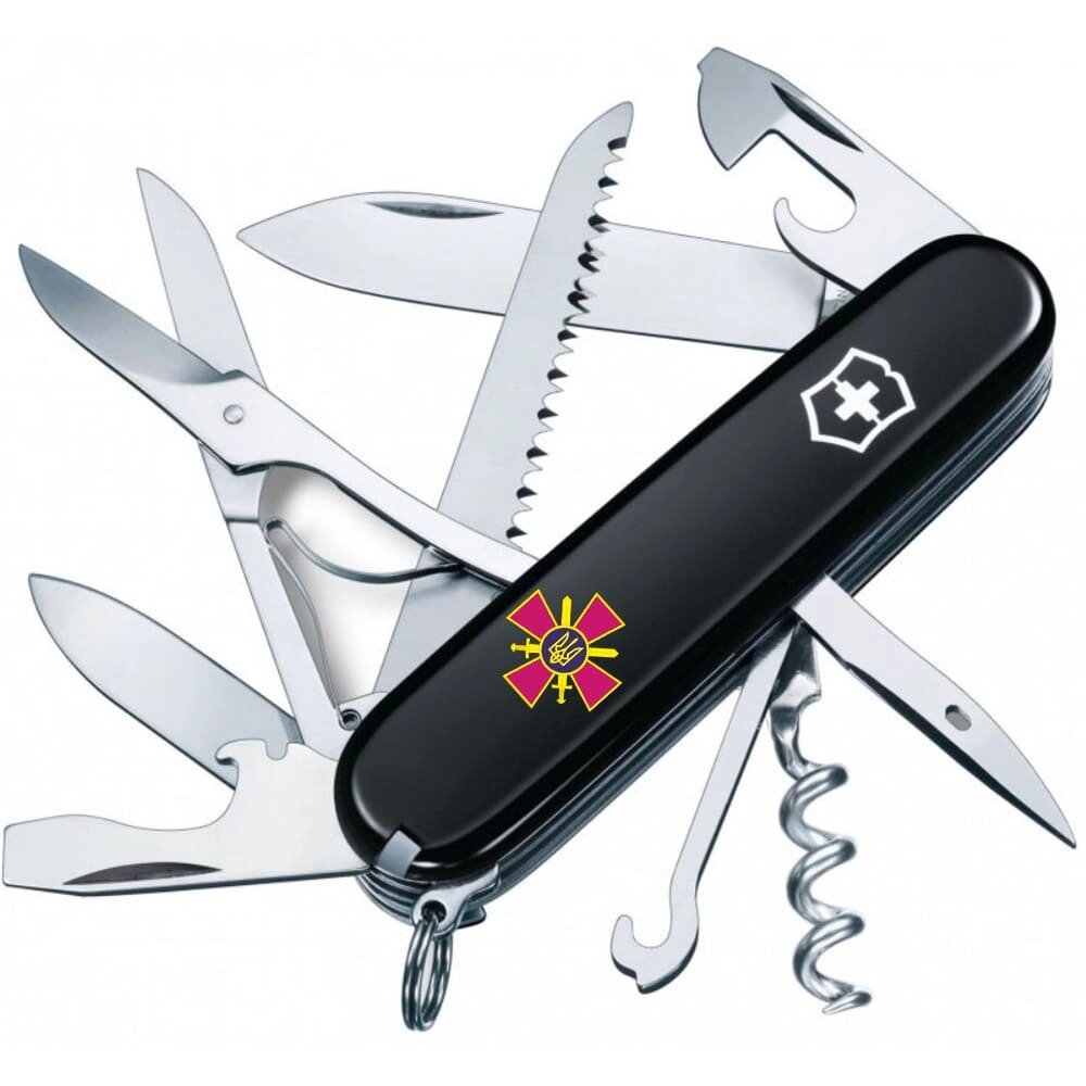 Складний ніж Victorinox Huntsman Army 91 мм Емблема СВ ВСУ (1.3713.3_W0020u) від компанії Придбай - фото 1