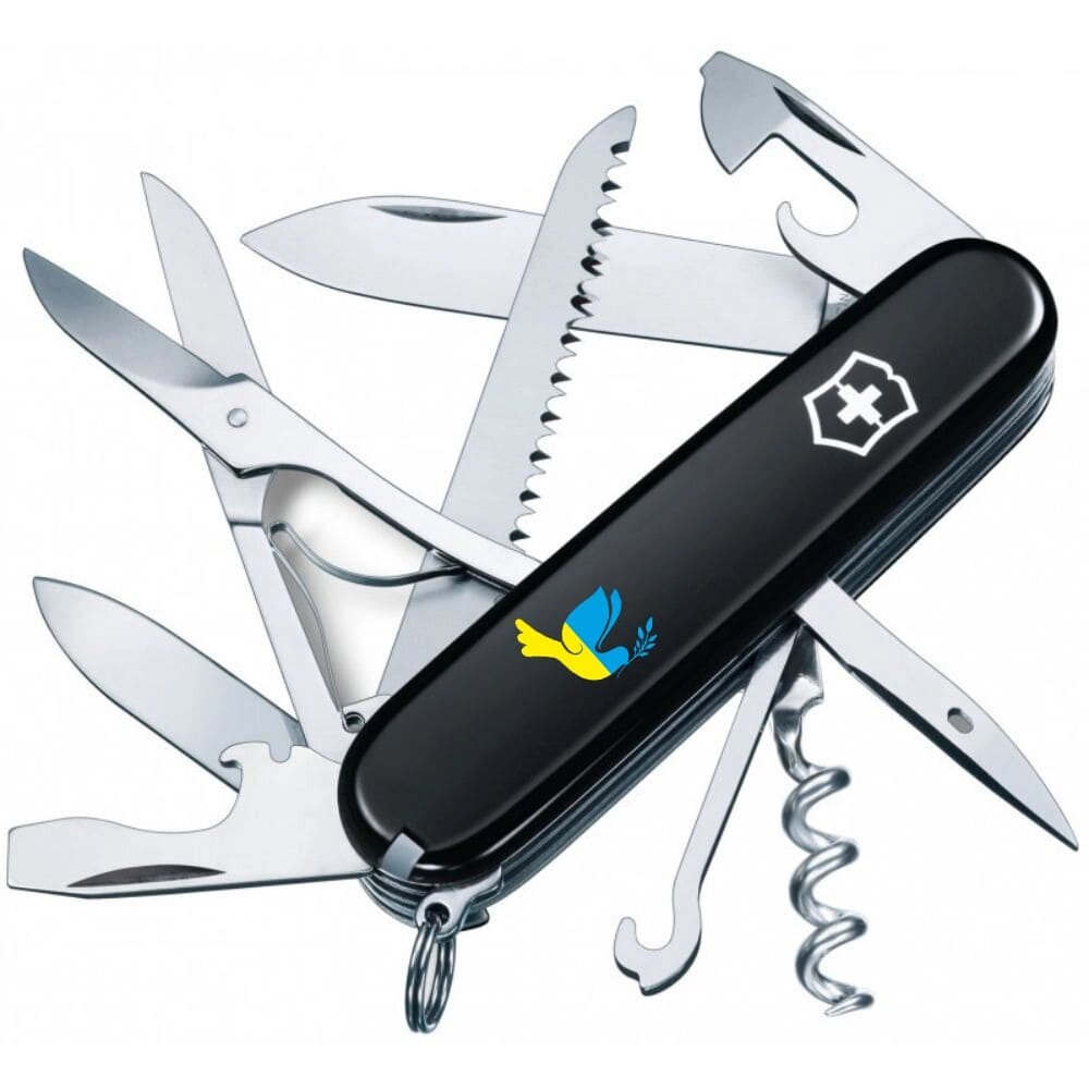 Складний ніж Victorinox Huntsman Ukraine 91 мм 15 функцій Голуб миру (1.3713.3_T1036u) від компанії Придбай - фото 1