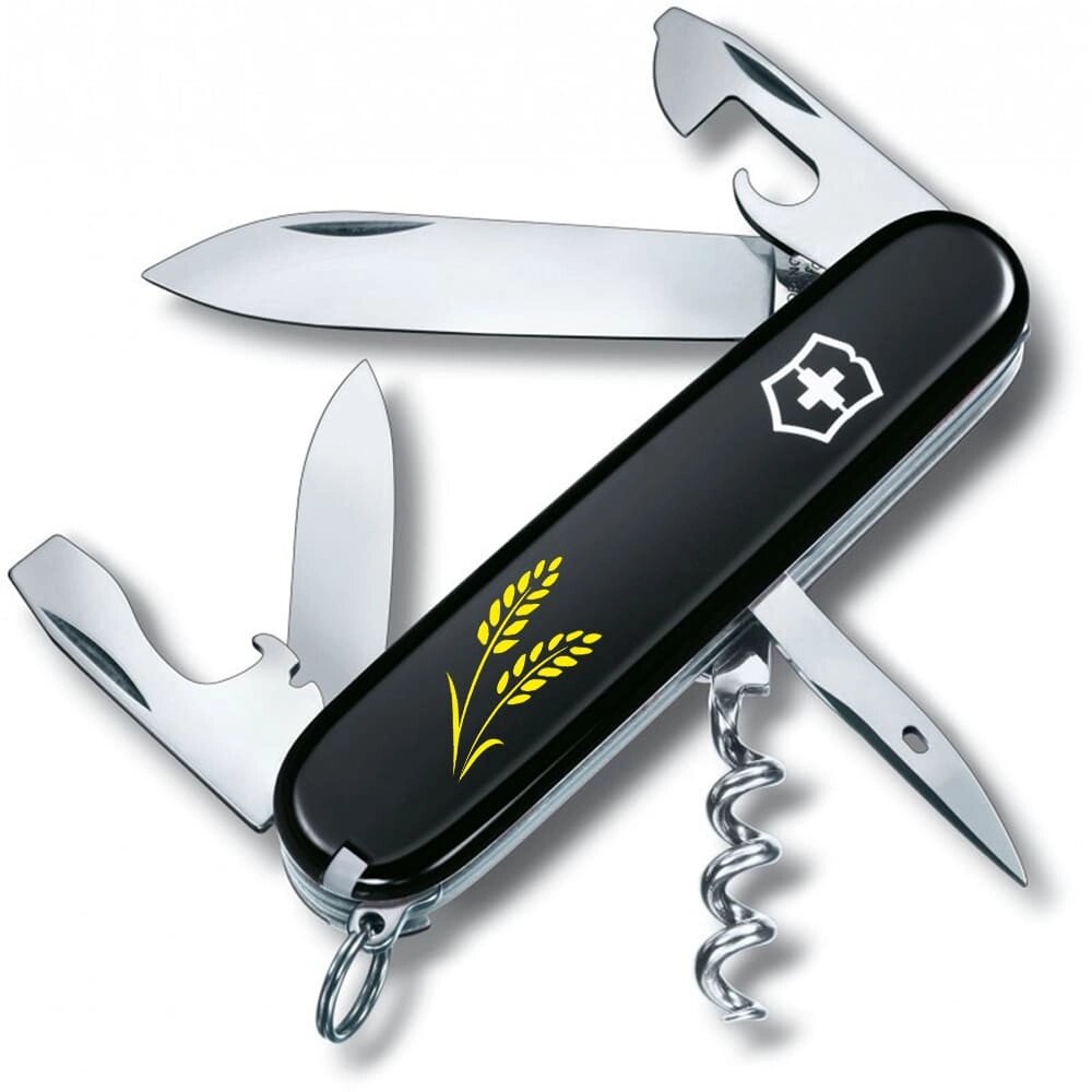 Складний ніж Victorinox Spartan Ukraine 91 мм 12 функцій Колоски пшениці (1.3603.3_T1330u) від компанії Придбай - фото 1