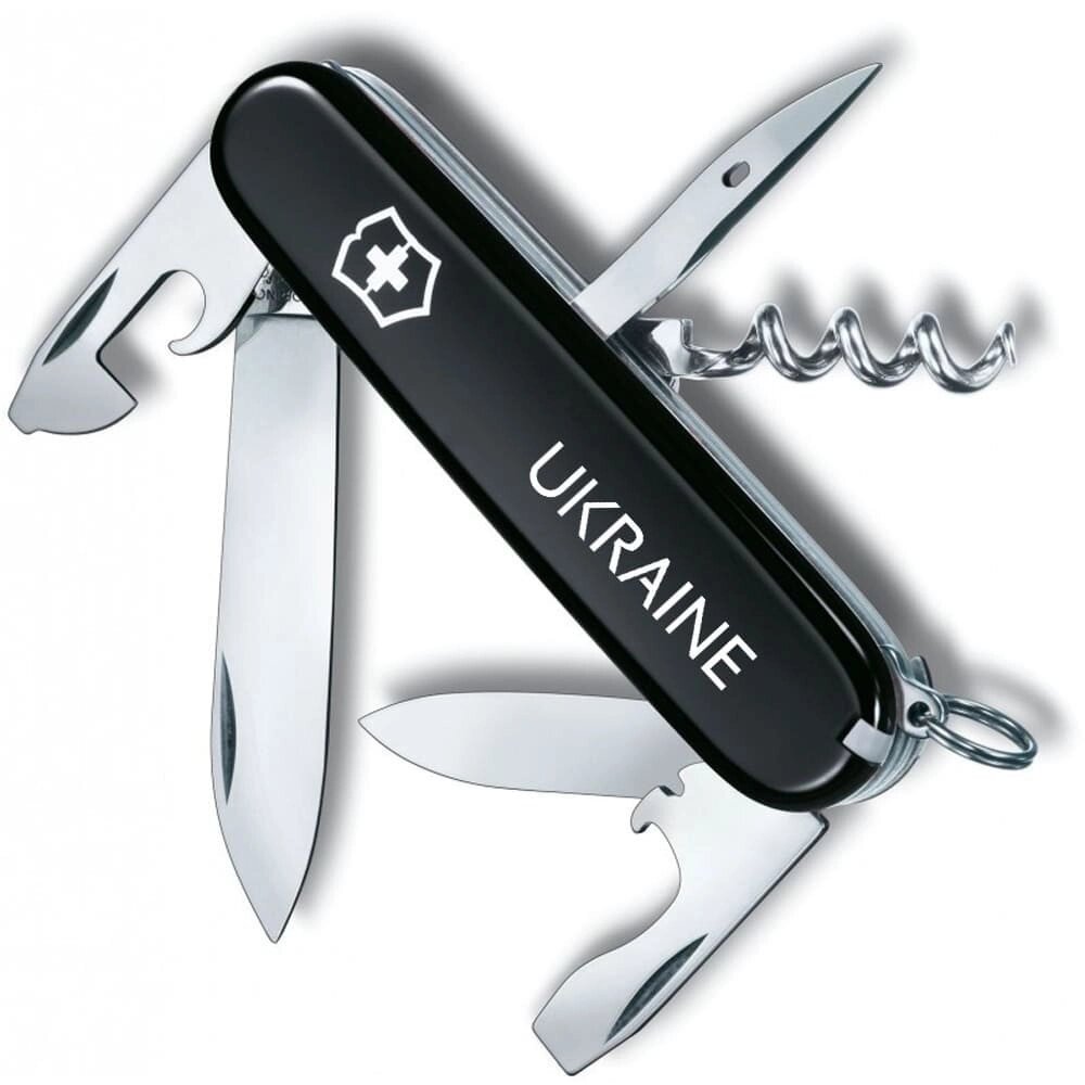 Складний ніж Victorinox Spartan Ukraine 91 мм 12 функцій Ukraine (1.3603.3_T0140u) від компанії Придбай - фото 1