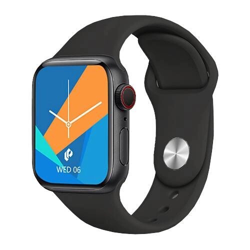 Смарт годинник Smart Watch V6-M27 Aluminium 44мм голосовий виклик Bluetooth Black від компанії Придбай - фото 1