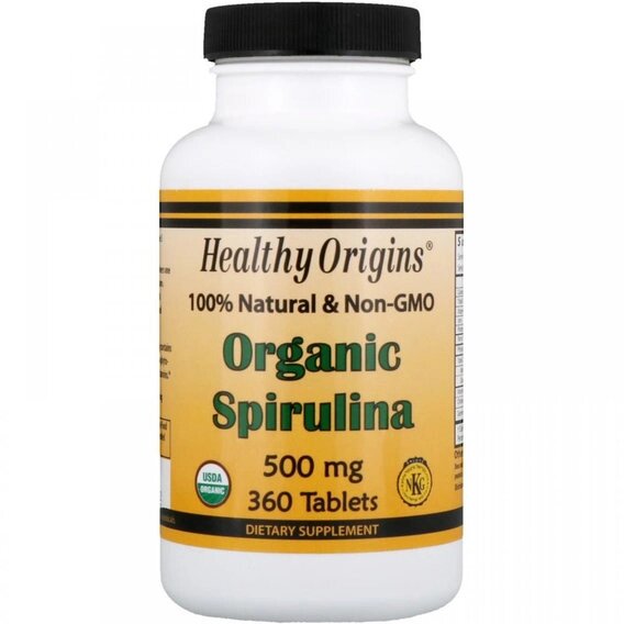 Спіруліна Healthy Origins Spirulina (Organic) 500 mg 360 Tabs від компанії Придбай - фото 1