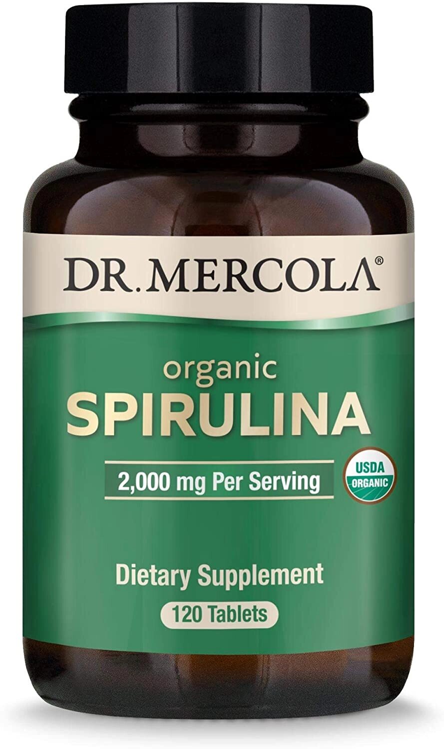 Спіруліна Spirulina Dr. Mercola 2000 мг 120 таблеток від компанії Придбай - фото 1