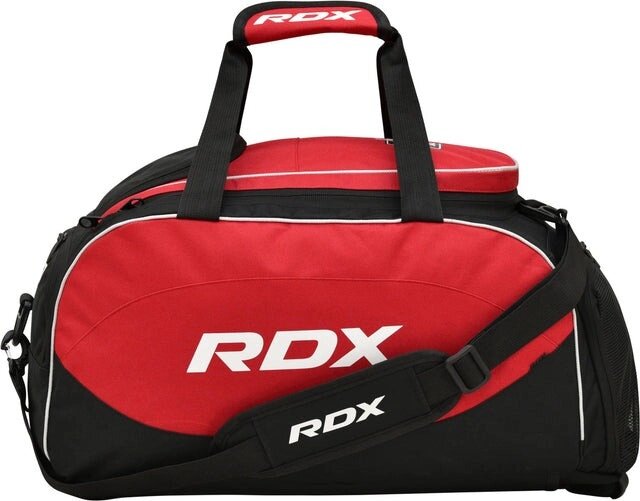 Спортивна сумка RDX R1 Duffel Bag with Backpack Straps 29х30х58 см Black/Red від компанії Придбай - фото 1