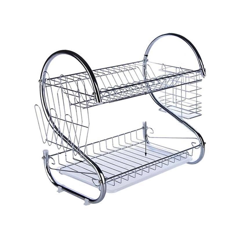 Стійка для сушіння посуду Kitchen Storage rack нержавіюча сталь (1756374704) від компанії Придбай - фото 1