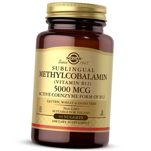 Сублінгвальний Метілкобаламін Sublingual Methylcobalamin 5000 Solgar 60таб (36313084) від компанії Придбай - фото 1