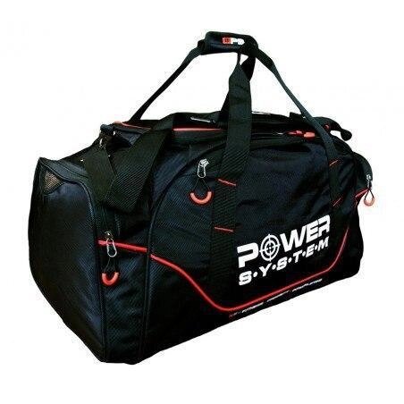 Сумка спортивна Power System PS-7010 Gym Bag Magna Blak/Red від компанії Придбай - фото 1