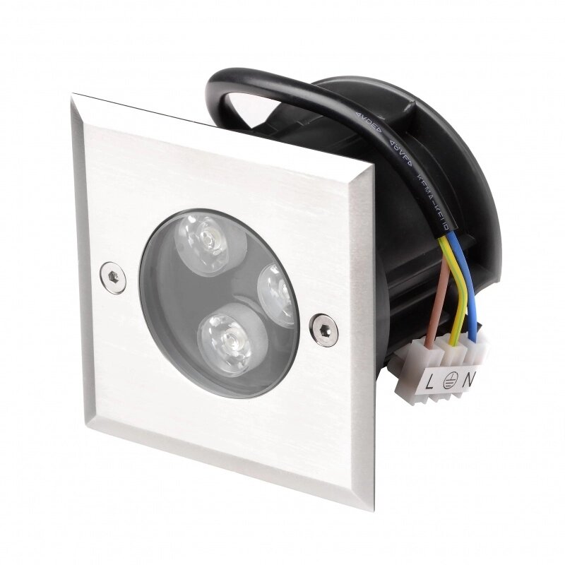 Світильник грунтової Brille LED 3W LED-312 Сріблястий 32-052 від компанії Придбай - фото 1