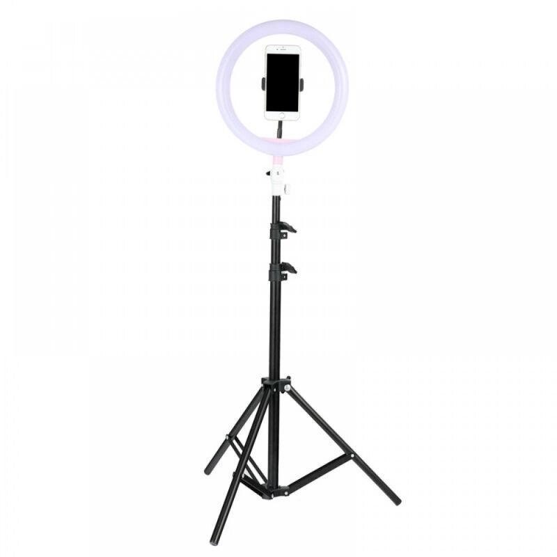 Світлодіодне селфі кільце з тримачем для телефону OPT-TOP Selfie Ring Light LL666 26 см 3 режиму (1756374694) від компанії Придбай - фото 1