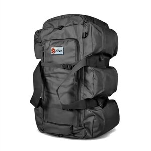 Тактичний рюкзак-сумка 2 в 1 Solve Bag 80 л 75 x 38 x 36 см Чорний KT6002502