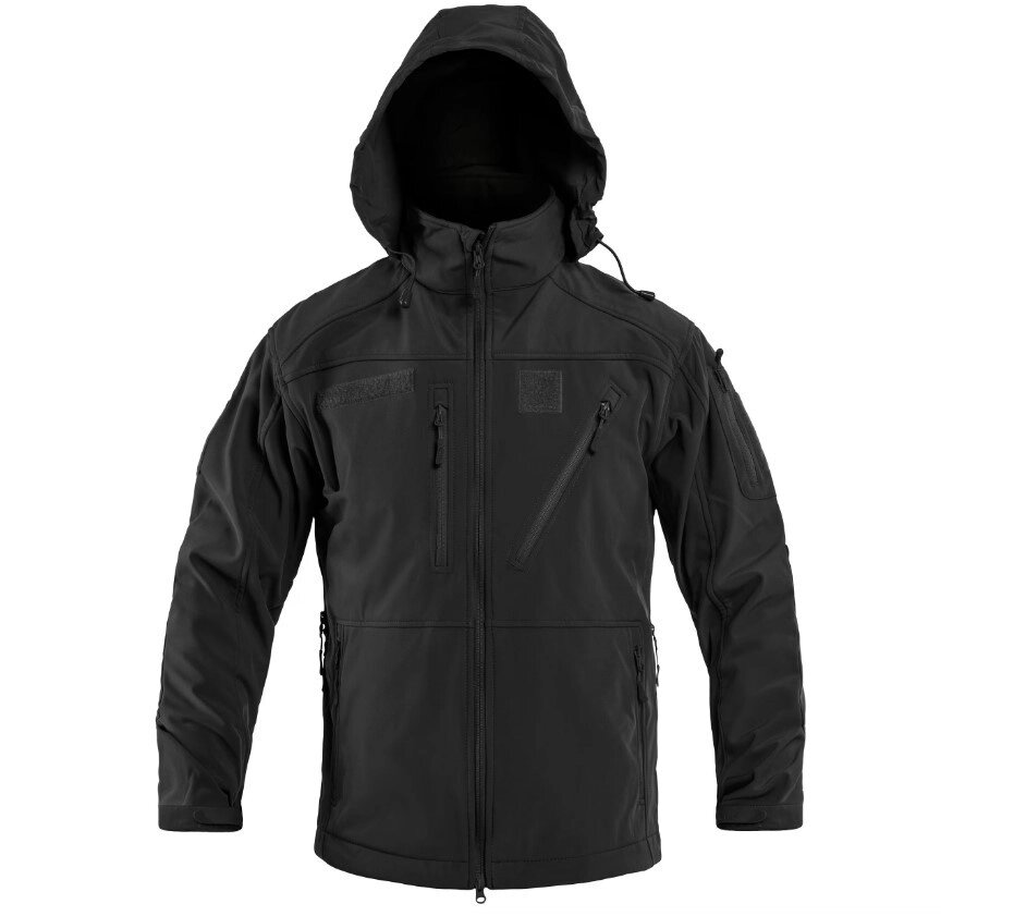 Тактична куртка Mil-Tec SCU 14 Softshell Black 10864002 2XL від компанії Придбай - фото 1