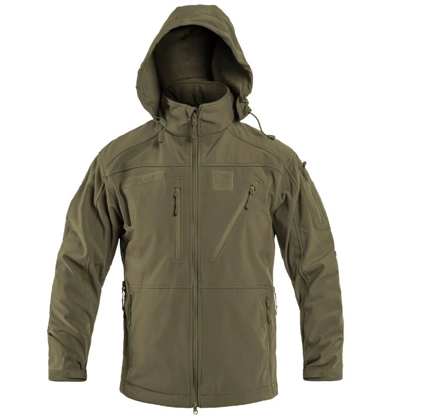 Тактична куртка Mil-Tec SOFTSHELL JACKET SCU OLIVE 10864012 2XL від компанії Придбай - фото 1