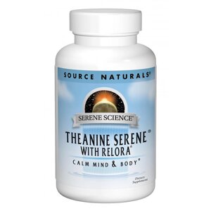 Теанін з Релорою Source Naturals Serene Science 60 таблетки (SN1772)