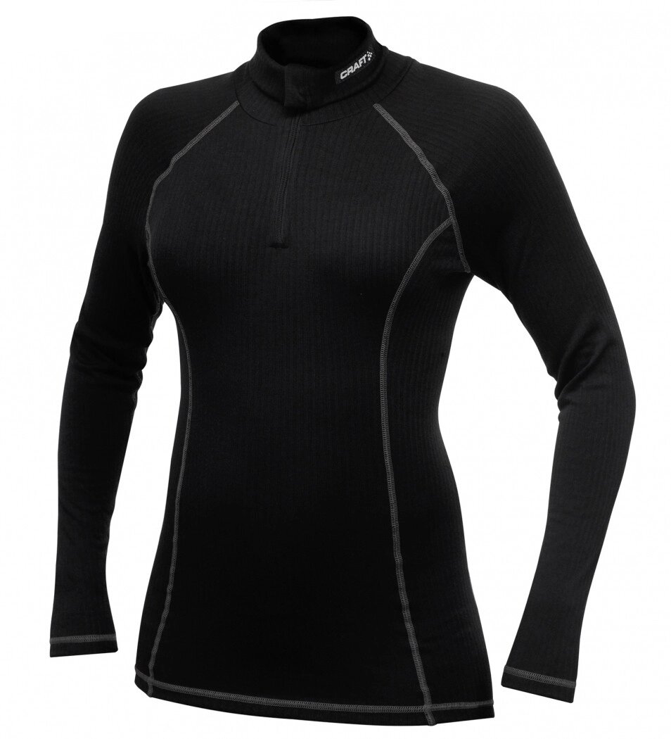 Термобілизна жіноче на блискавці Craft Be Active Turtleneck W-S 193897 1999 BLACK від компанії Придбай - фото 1