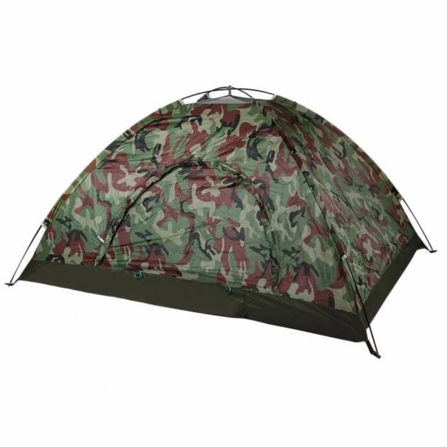 Туристична намет автоматична 3х місцева Voyager Camo 2х1.5х1.35м Камуфляж + Ліхтар SB-9688Solar від компанії Придбай - фото 1