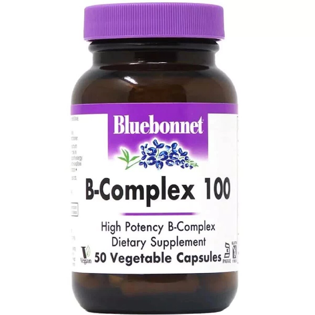 У комплекс Bluebonnet Nutrition B-Complex 100 50 Veg Caps BLB0416 від компанії Придбай - фото 1