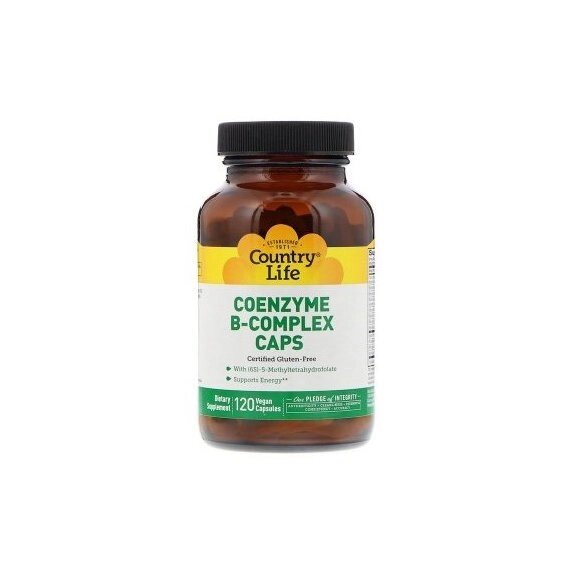 У комплекс Country Life Coenzyme B-Complex 120 Veg Caps від компанії Придбай - фото 1