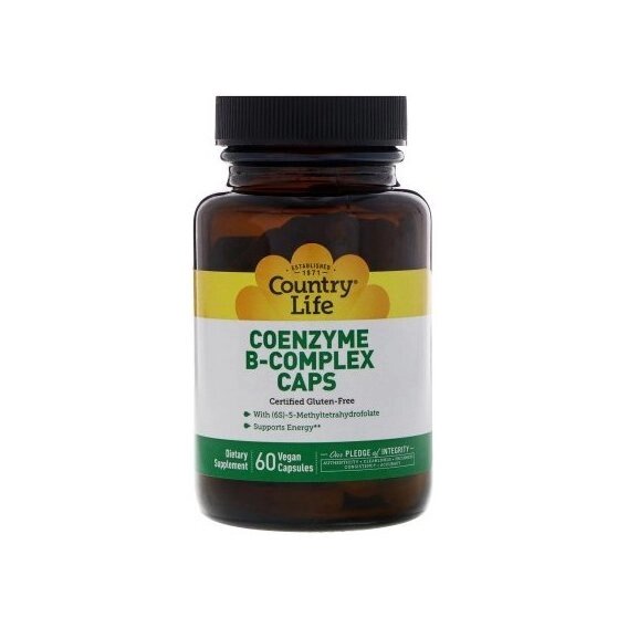 У комплекс Country Life Coenzyme B-Complex 60 Veg Caps від компанії Придбай - фото 1