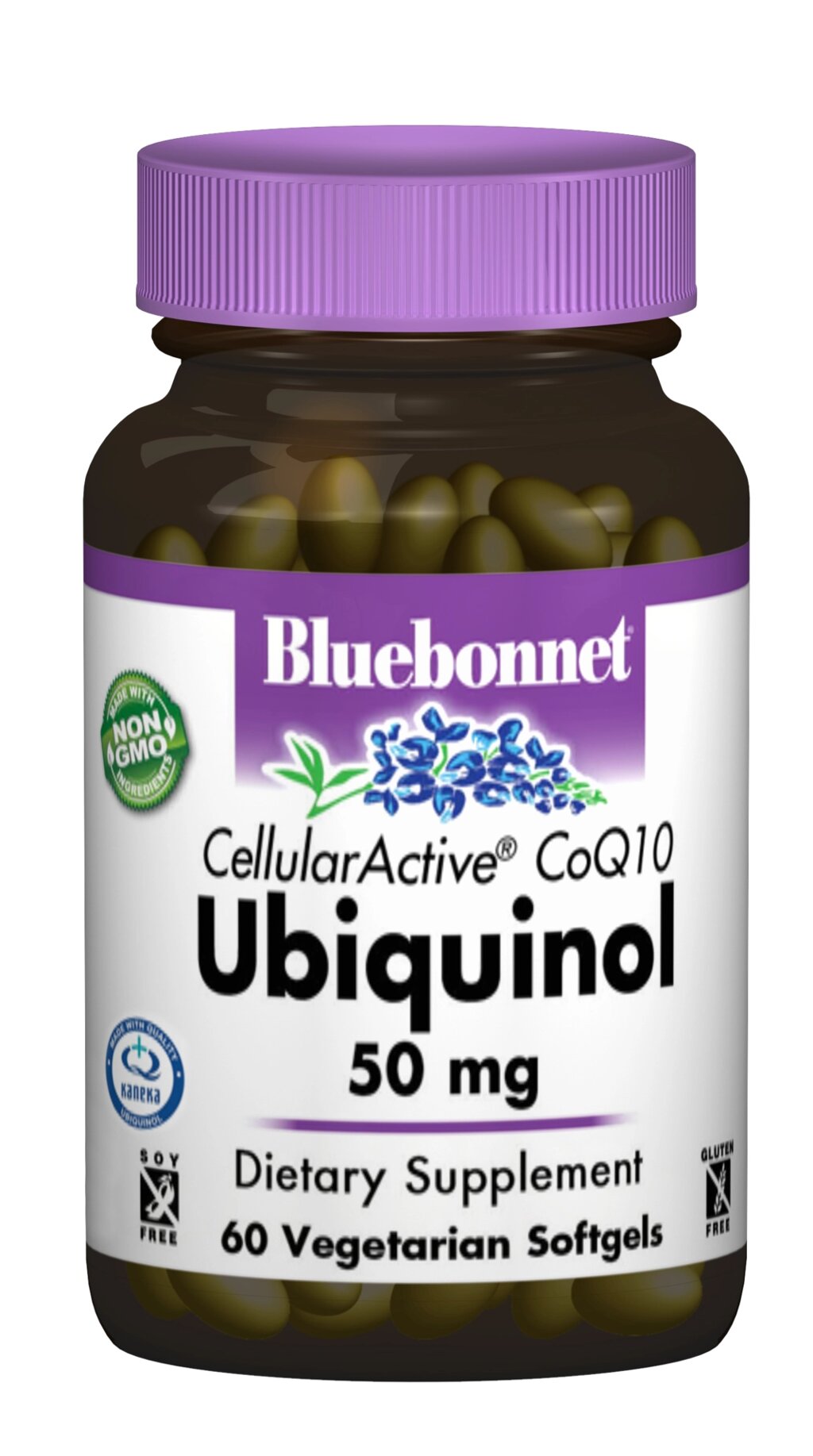 Убіхінол 50мг Cellular Active Bluebonnet Nutrition 60 желатинових капсул від компанії Придбай - фото 1