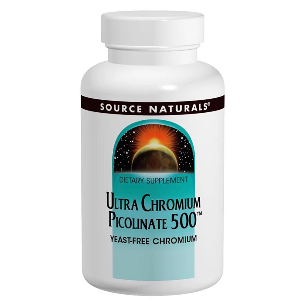 Ультра хром піколінат Source Naturals 500 мкг 120 пігулок (SN0516) від компанії Придбай - фото 1