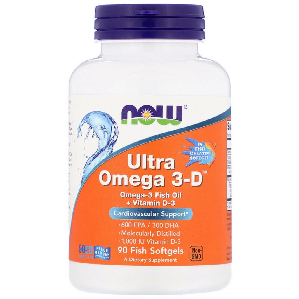 Ультра Омега 3 і Вітамін D, Ultra Omega 3-D, 90 Гелевих Капсул від компанії Придбай - фото 1