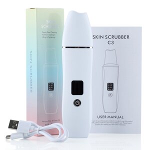 Ультразвуковий скрабер для чищення особи Ultrasonic Skin Scrubber С3