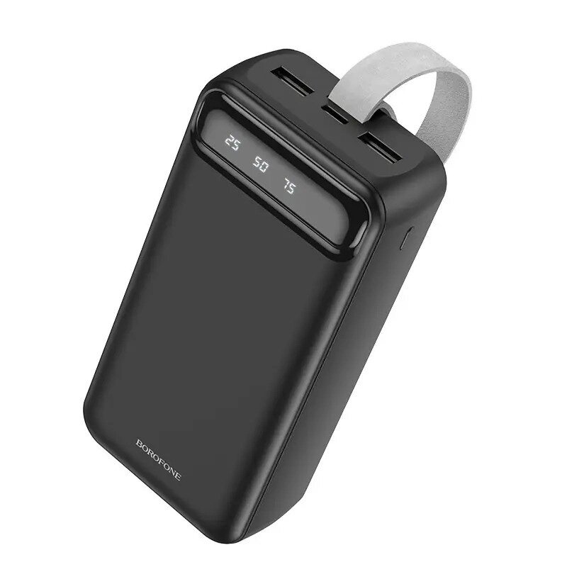 УМБ 30000mAh Power Bank BOROFONE BJ14B Black + ліхтар від компанії Придбай - фото 1