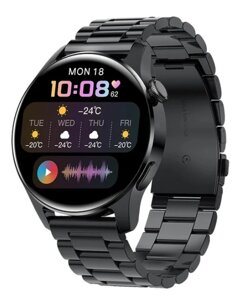 Розумний годинник Uwatch Blizar i29 Black Metal