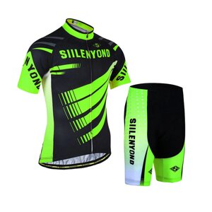 Велокостюм чоловічий Siilenyond XM-DT-050 Green Stripes XS