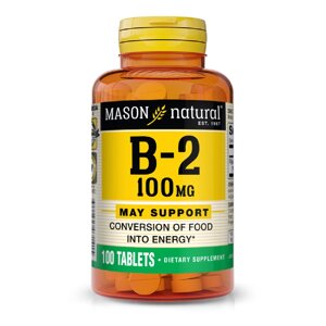 Вітамін B2 100 мг Vitamin B2 Mason Natural 100 таблеток