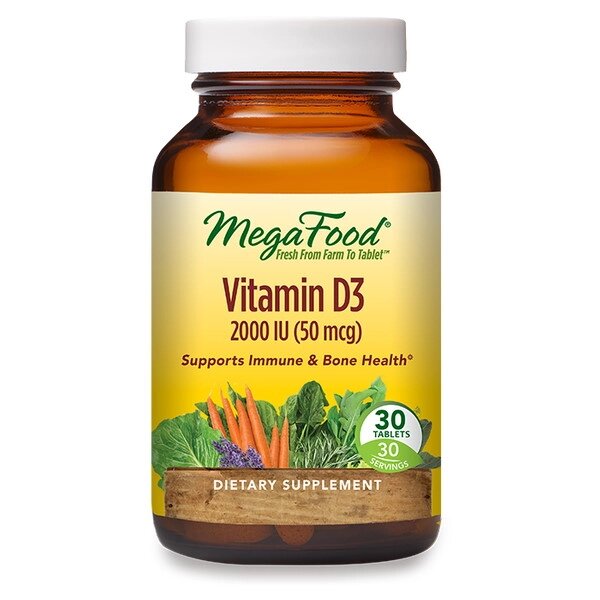 Вітамін D MegaFood Vitamin D3, 2000 IU 30 Tabs від компанії Придбай - фото 1