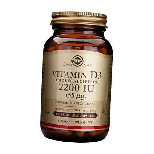 Вітамін Д3 Vitamin D3 2200 Solgar 100вегкапс (36313133) від компанії Придбай - фото 1