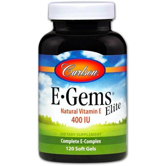 Вітамін E Carlson Labs E-Gems Elite 400 IU 120 Soft Gels від компанії Придбай - фото 1