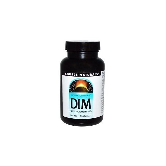 Вітамін E Source Naturals DIM (Diindolylmethane) 100 mg 120 Tabs від компанії Придбай - фото 1