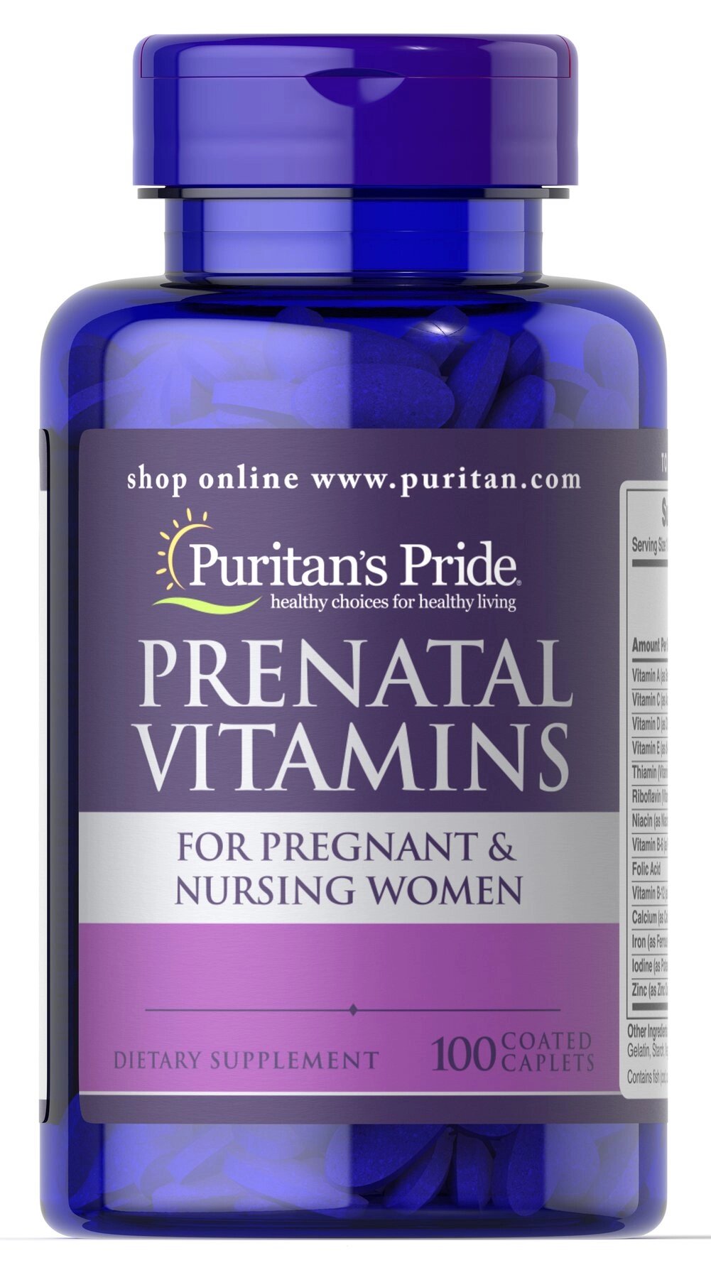 Вітаміни для вагітних Puritans Pride Prenatal Vitamins 100 капсул (32015) від компанії Придбай - фото 1