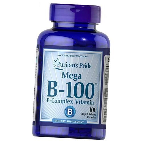 Вітаміни групи В Mega B-100 Complex Caps Puritan's Pride 100капс (36367191) від компанії Придбай - фото 1