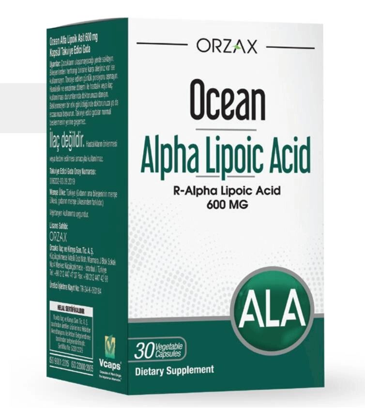 Вітамінний комплекс Orzax Ocean Alpha Lipoic Acid 600 мг 30 капсул (0035) від компанії Придбай - фото 1